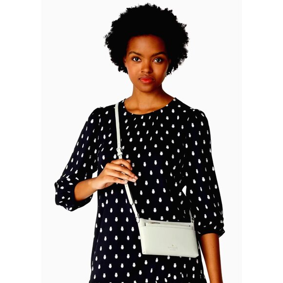 New Kate Spade Sadie Crossbody Set Light Olive - Picture 3 of 5